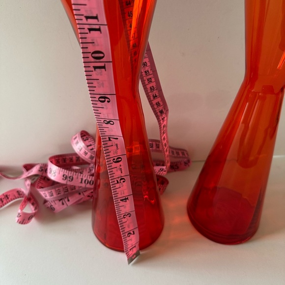 1960’s  Hand Blown Crystal Vases from Morgantown Glass Factory - Picture 2 of 7